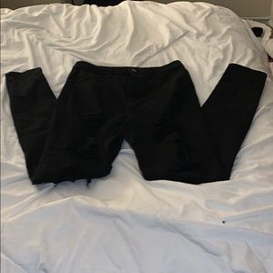 Fashion Nova ripped black jeans